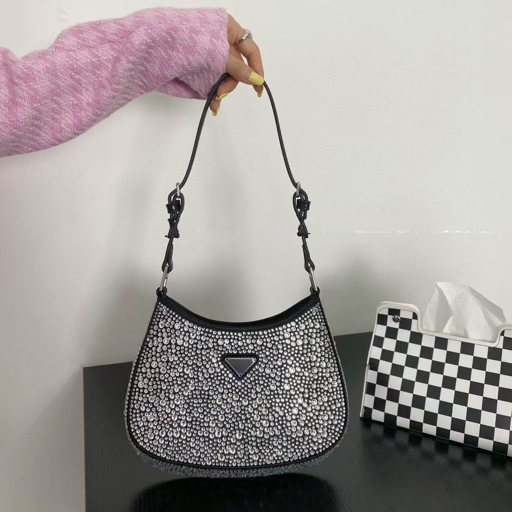 Diamond Shoulder Hand-held Underarm Bag