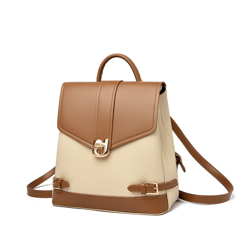 New Women's Versatile High-end Large-capacity Casual Backpack