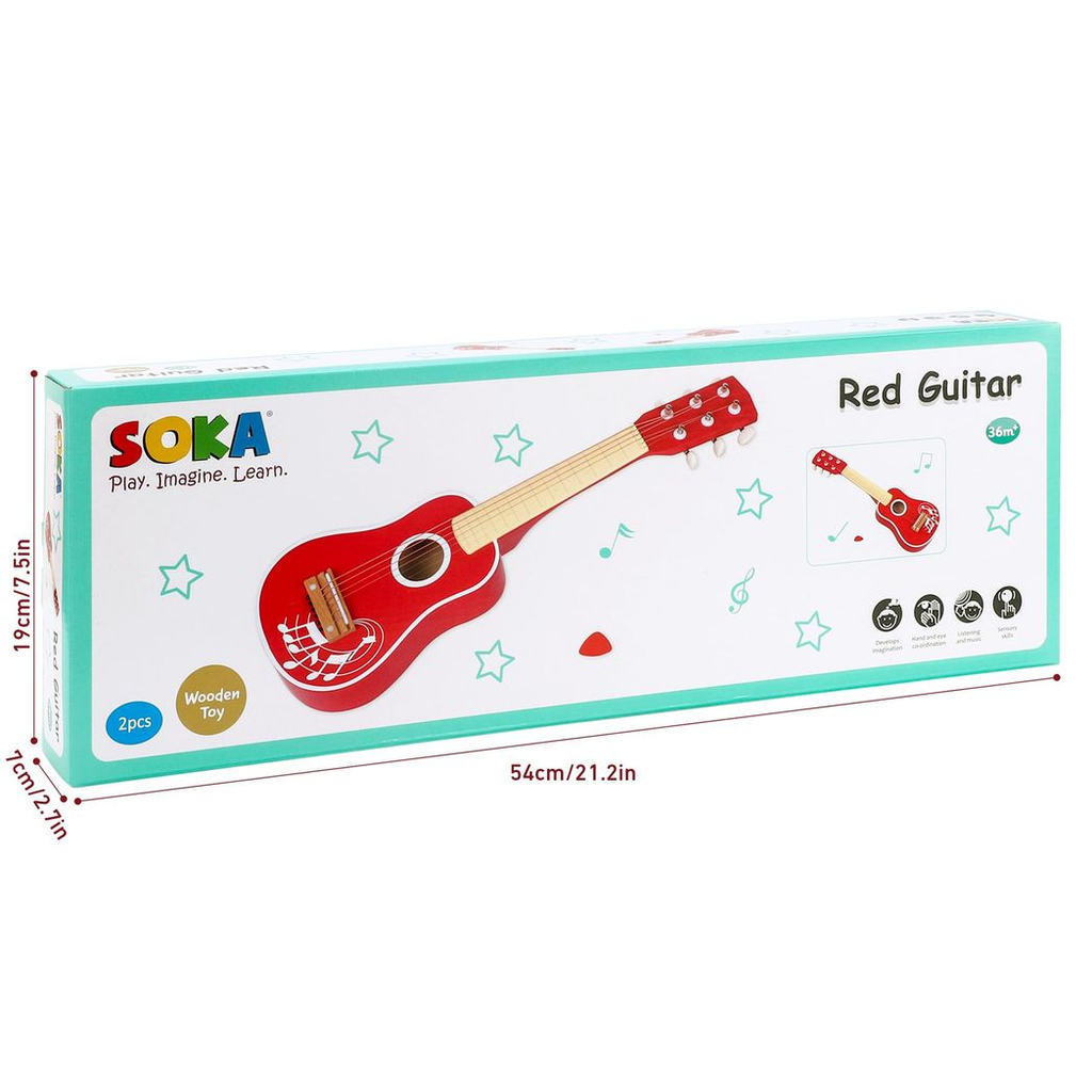 SOKA RED GUITAR 1010106