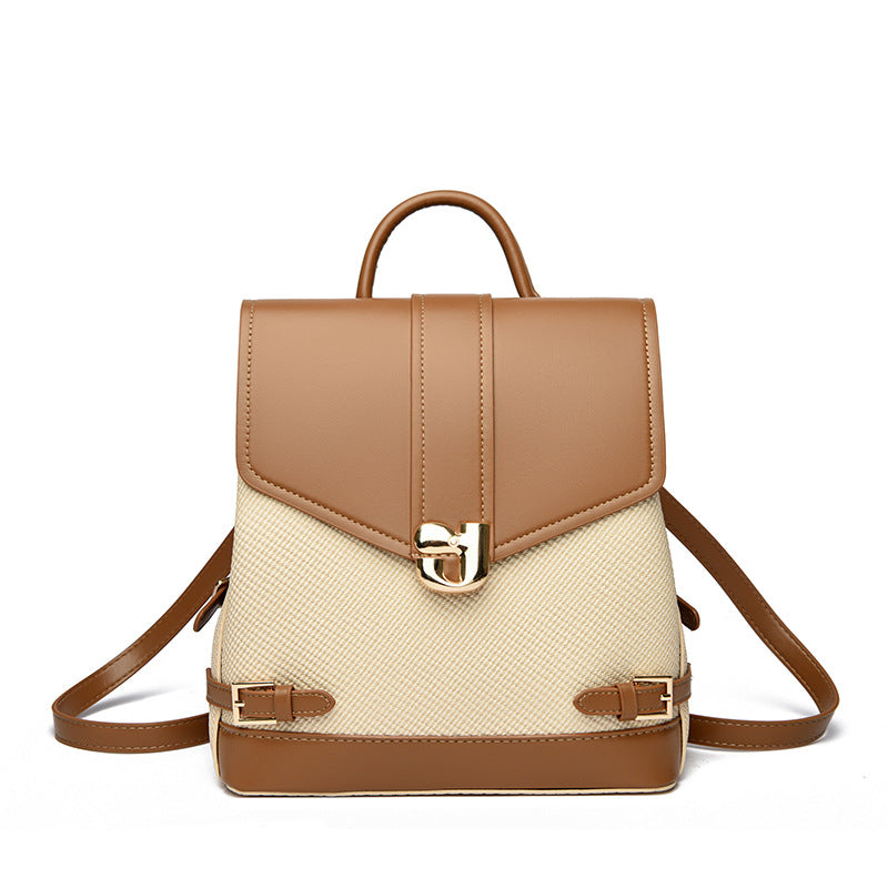 New Women's Versatile High-end Large-capacity Casual Backpack