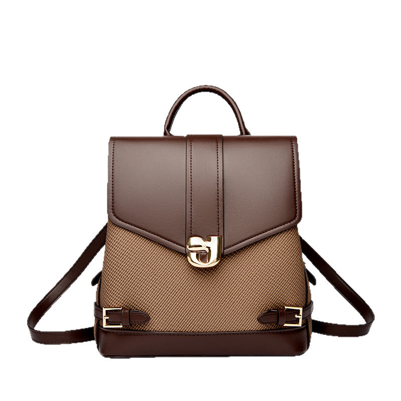 New Women's Versatile High-end Large-capacity Casual Backpack