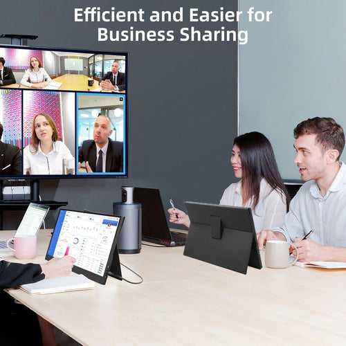 15.6  FHD 1920X1080 1080P IPS Portable Gaming Monitor Second External Display, USB Type C  Mini HDMI, Built In Dual Speaker, W Smart Cover For  PS5 4 3 Laptops, Desktop, Phone